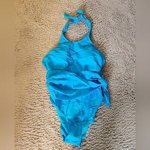 Sea Fancy Small Blue One Piece Swimsuit Bathing suit New Halter
